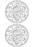 Vista previa - Manualidades / Dibujos para colorear - Mándala de determinantes para 6º primaria - página 2