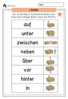 Vorschau - Arbeitsblätter - Arbeitsblätter Präpositionen/Ortsangaben schneiden & kleben - Seite 3