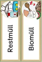 Vorschau - Mal- und Bastelvorlagen - Müll & Abfälle – Tafelmaterial & Zuordnungsspiel Sachunterricht Klasse 1–4 - Seite 2