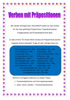 Vorschau - Unterrichtsreihen - Grammatik DaF - Verben mit Präpositionen Teil 3 - Deckblatt