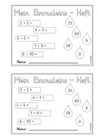 Vorschau - Arbeitsblätter - kleines Einmaleins Heft A5 Mathe 2. Klasse - Seite 1