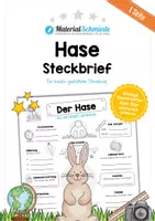 Vorschau - Arbeitsblätter - Steckbrief Hase - Deckblatt