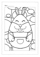 Vorschau - Unterrichtsreihen - Frühling - Ostern : Bunte Ausmalbilder gestalten - Seite 1