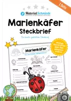Vorschau - Arbeitsblätter - Steckbrief Marienkäfer - Deckblatt