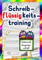 Vorschau - Unterrichtsreihen - Schreibflüssigkeitstraining in Lateinischer Ausgangsschrift - Deckblatt