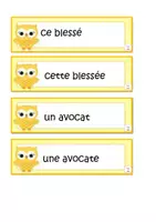 Aperçu - Apprentissages en autonomie - Kit pédagogique sur le féminin des noms - Page 3