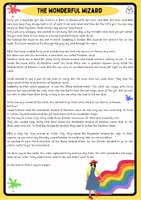Aperçu - Feuilles d'exercices - The Wonderful Wizard - Reading Comprehension - Page 1