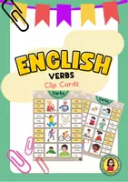 Aperçu - Inclusion - Verbs Clip Cards | Vocabulary - Page de couverture