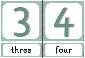 Vorschau - Bildkarten - Bild- und Wortkarten "numbers" Englisch Kl. 3/4 - Seite 2