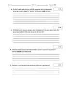 Vorschau - Test - Test/ Klassenarbeit - Globalisierung + Lösung - Seite 1