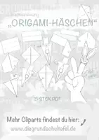 Vorschau - Spiele - Ostern Bastelvorlage Osterbasteln Origami - Deckblatt