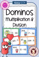 Vorschau - Stationenlernen - DOMINOS Multiplikation & Division im ZR 1000 - Deckblatt