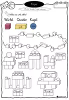 Vorschau - Arbeitsblätter - Würfel, Quader, Kugel - Geometrische Körper - Seite 3