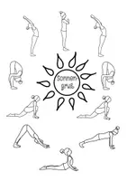 Vorschau - Mal- und Bastelvorlagen - ☀️Yoga Sonnengruß☀️ - Seite 2