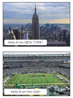 Vorschau - Arbeitsblätter - New York - Writing a Postcard / eine Postkarte schreiben - Seite 1