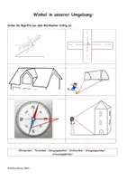 Vorschau - Arbeitsblätter - Winkel in unserer Umgebung - Klasse 5 - Deckblatt