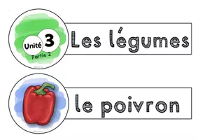 Vorschau - Präsentationen/Tafelbilder - Français: Tafelbilder / Plakate (Wortschatz Gemüse) Unité 3 - Seite 2