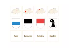 Vorschau - Spiele - Zuordnungsspiel: Schweizer Kantone, ihre Wappen und die Hauptorte der Kantone, Italienisch - Seite 2