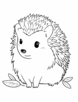 Vorschau - Mal- und Bastelvorlagen - Ausmalbilder für Kinder: Igel - Seite 2