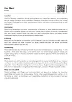 Vorschau - Arbeitsblätter - Das Pferd (Infotext und Übungen) - Deckblatt