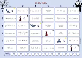 Vorschau - Spiele - Mit Klammern Rechnen (rationale Zahlen) – Spiel (10 im Team) - Seite 3
