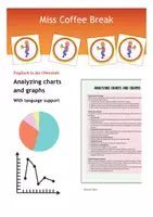 Vorschau - Arbeitsblätter - Working with charts, graphs and statistics - Deckblatt