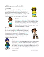 Vorschau - Text - Spanisch: Das Wetter Text: ¿Qué tiempo hace en cada estación? - Seite 2
