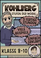 Vorschau - Arbeitsblätter - Kohlberg Stufenmodell - Deckblatt