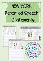 Vorschau - Arbeitsblätter - Reported Speech - Statements / Holiday in New York - Deckblatt