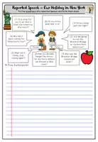 Vorschau - Arbeitsblätter - Reported Speech - Questions / Holiday in New York - Seite 2