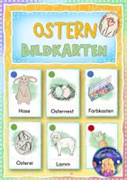 Vorschau - Bildkarten - DaZ/DaF - Wort- Bildkarten "Ostern" - Deckblatt