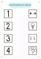 Vorschau - Arbeitsblätter - Zahleneinführung Zahl 4 | Arbeitsblätter Zahlenraum 4| Klasse 1 Grundschule | Schreiben, Nachspuren & Übungen - Seite 2