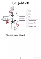 Vorschau - Arbeitsblätter - Rechts vor links - Vorfahrtsregeln in der Grundschule (Verkehrserziehung, Verkehrsschilder) - Seite 3