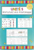 Vorschau - Arbeitsblätter - Unité 5 - Wortschatz und Arbeitsmappe - Deckblatt