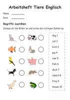 Vorschau - Stundenentwürfe - Arbeitsheft Tiere Englisch - Arbeitsblätter inkl. Mini-Buch - Seite 2