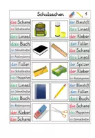 Vorschau - Spiele - Klammerkarten zum Thema "Schulsachen" (DaZ/DaF) - Seite 1