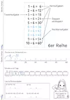 Vorschau - Arbeitsblätter - Einmaleins verstehen - Selbstlernheft - 6er, 8er und 7er Reihe - Seite 1