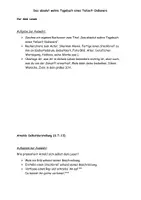 Vorschau - Arbeitsblätter - Aufgaben zum Roman "Das absolut wahre Tagebuch..." - Deckblatt