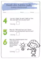 Vorschau - Arbeitsblätter - Mathe-Matherätsel 2. Klasse – Knack den Zahlencode! - Seite 2
