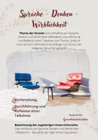 Vorschau - Stundenentwürfe - UPP zu Sprache - Denken - Wirklichkeit: Eine Talkshow - Deckblatt