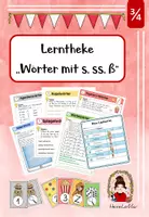 Vorschau - Arbeitsblätter - Lerntheke Rechtschreibung Wörter mit ß, ss und s - Deckblatt