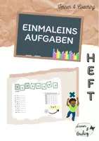 Vorschau - Arbeitsblätter - Einmaleinsaufgaben Heft - Deckblatt