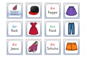 Vorschau - Spiele - Paarspiel zum Thema "Kleidung" (DaZ/ DaF) - Seite 1