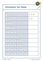 Vorschau - Arbeitsblätter - Einmaleins - Die 5er-Reihe verstehen und automatisieren - Seite 3