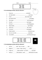 Vorschau - Arbeitsblätter - DaZ: Akkusativ einsetzen (2 doppelseitige Arbeitsblätter) - Seite 1