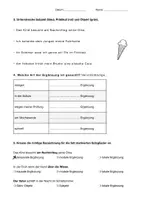 Vorschau - Arbeitsblätter - DaZ: Satzglieder - Übungen und Quizfragen - Seite 1