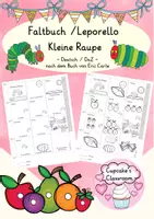 Vorschau - Arbeitsblätter - Deutsch/ DaZ - Faltbuch (Leporello) - Raupe Nimmersatt - zum Buch von Eric Carle - Deckblatt