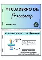 Vista previa - Refuerzo / NEE / Materiales de apoyo - FLIPBOOK FRACCIONES PRIMARIA - Portada