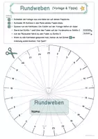 Vorschau - Arbeitsblätter - Rundweben (mit Pappe): Schritt-für-Schritt Anleitung (differenziert) - Seite 3