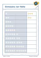 Vorschau - Arbeitsblätter - Einmaleins - Die 4er-Reihe verstehen und automatisieren - Seite 3
